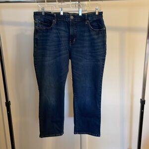 Ana- High- rise Curvy Straight Jean. Size 20W. Light distressing. EUC.